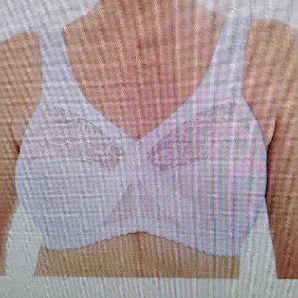 Glamorise Magic Lift Support White Lace Bra 44D - Picture 1 of 7